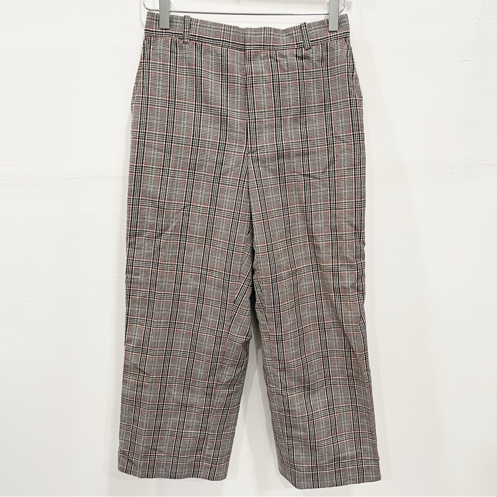 Marc Jacobs Plaid Wide Leg Cropped Pants